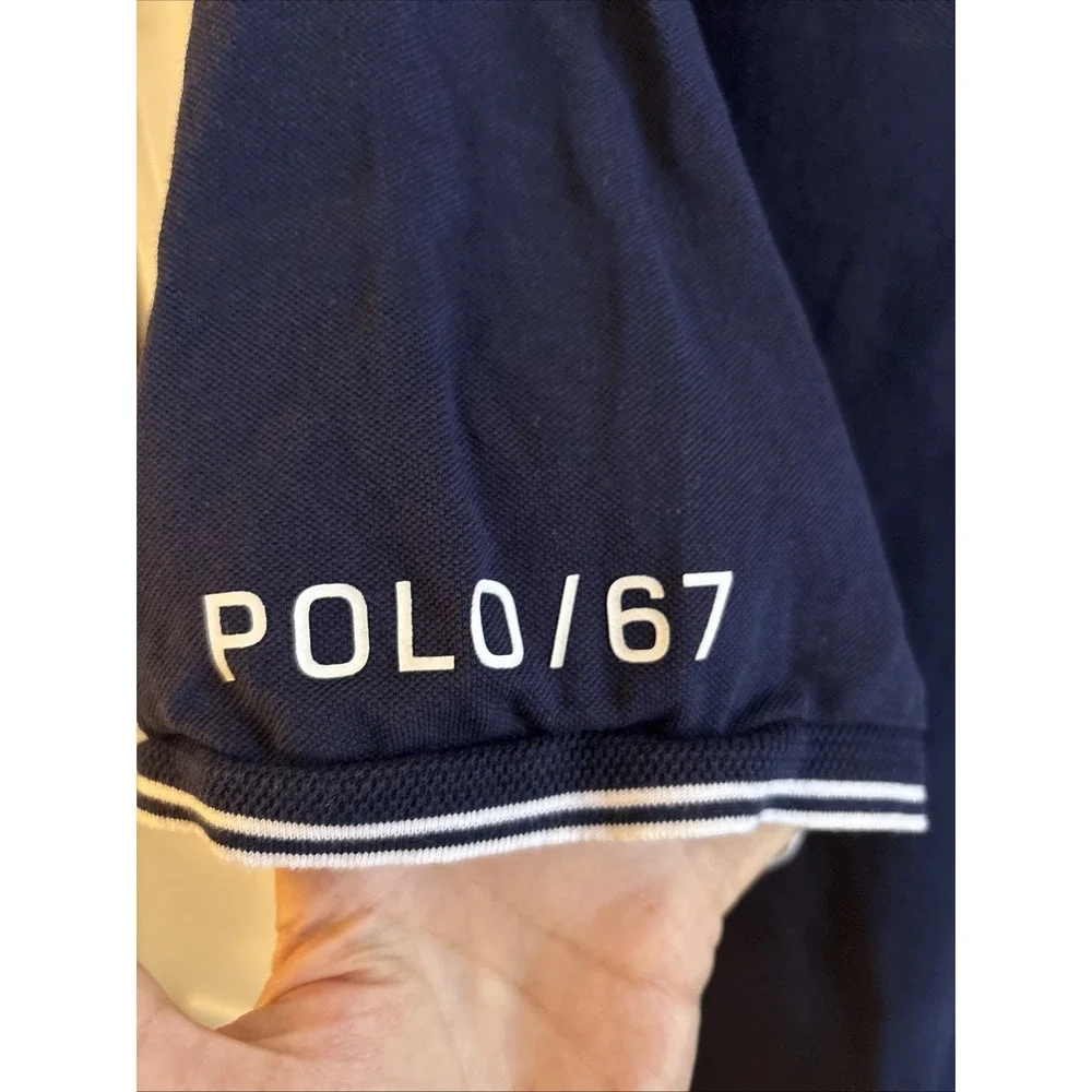 Polo Ralph Lauren PRL Athletics '67 Patch Polo Shirt Men's size XXL